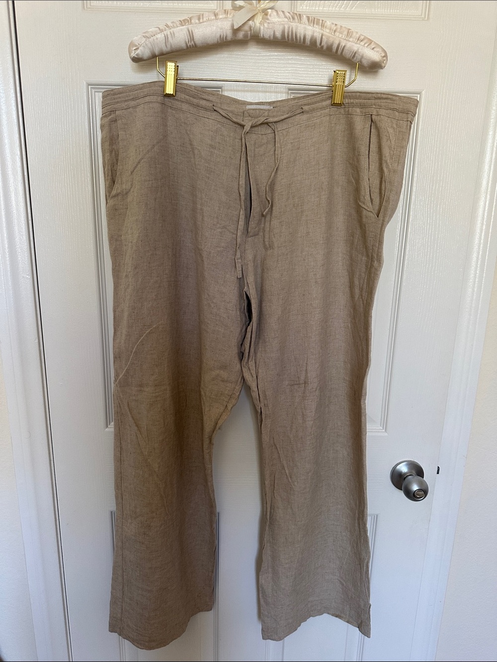 Men's Linen Drawstring Pants